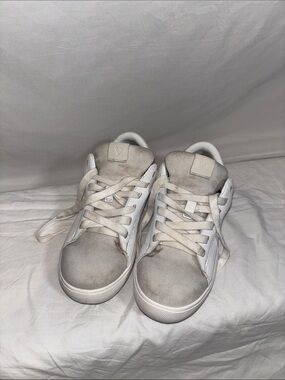 Vessi White and Light Gray Sneakers